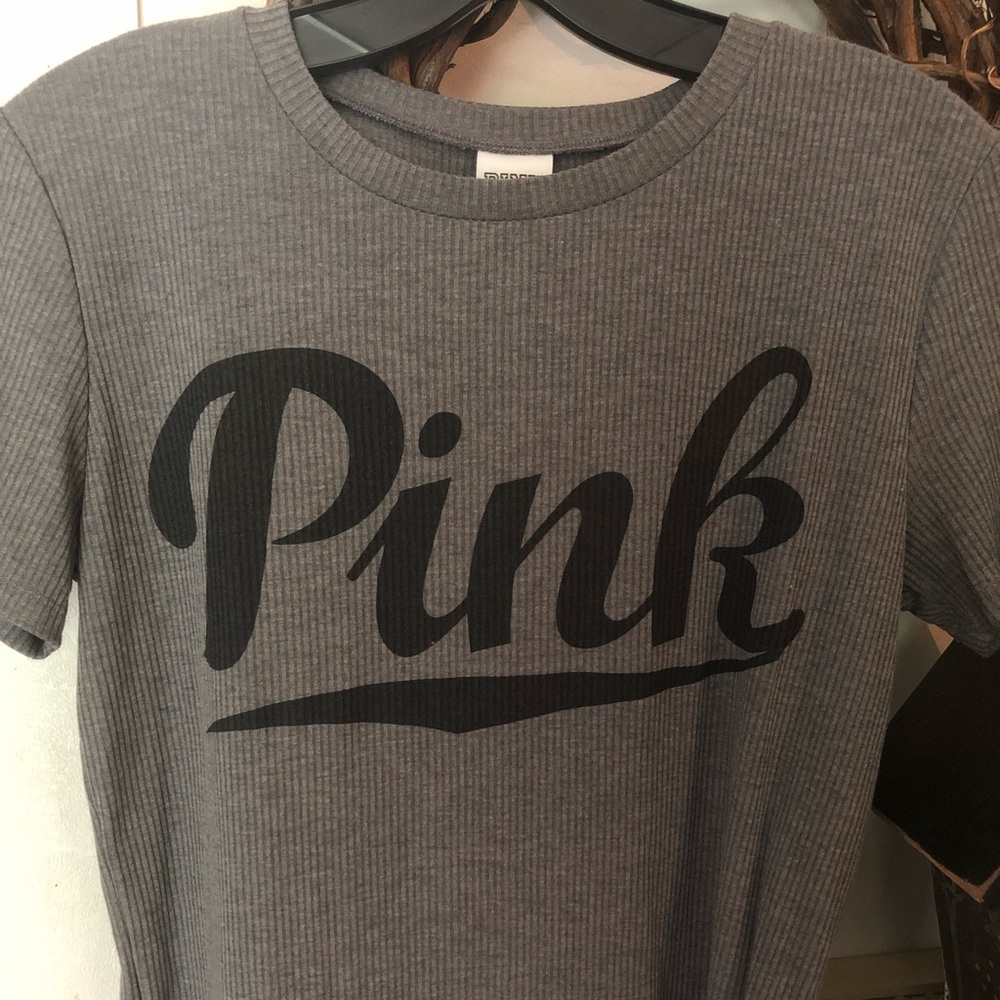 PINK Gray T-shirt